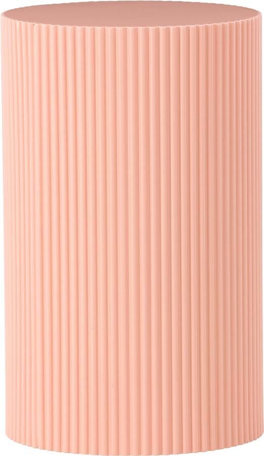 Nest living Asa Houten Bijzettafel Zacht Roze Rond Design Ø 31 cm