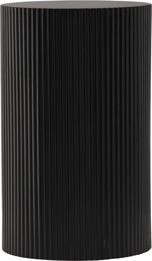 Nest living Asa Houten Bijzettafel Zwart Rond Design Ø 31 cm