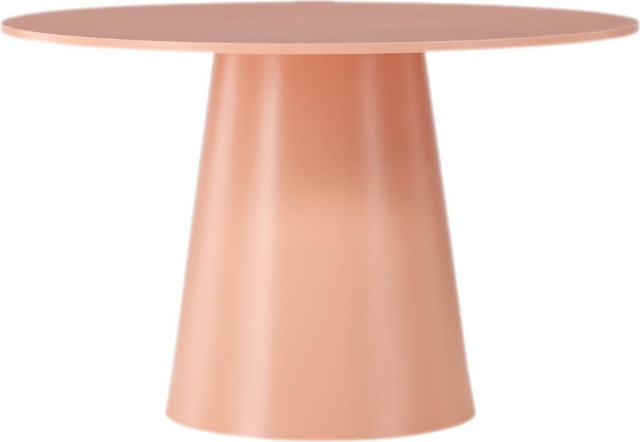 Nest living Trude Houten Eettafel Zacht Roze Ronde Hout Eetkamertafel perzik Ø 120 cm