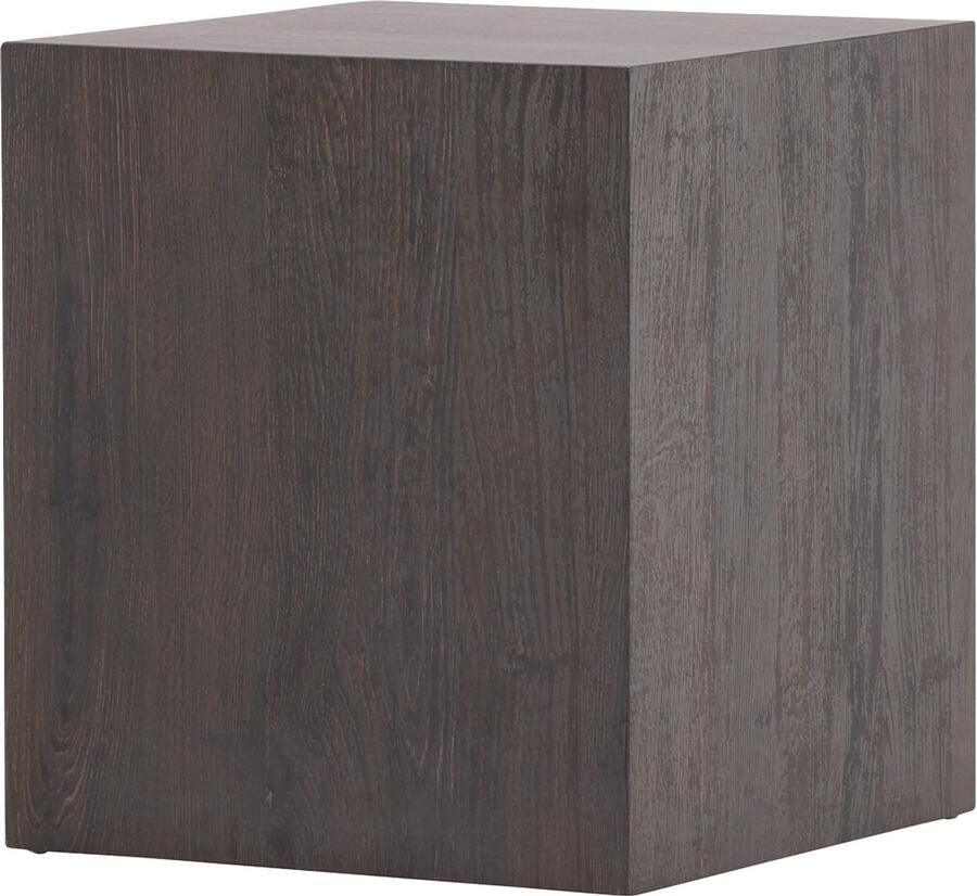 Nest living Zayn Vierkante Bijzettafel Bruin Salontafel Koffietafel 40 x 40 cm