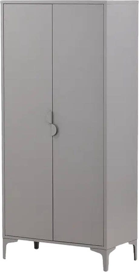 Nest living Raf metalen kledingkast lichtgrijs 183 x 85 cm