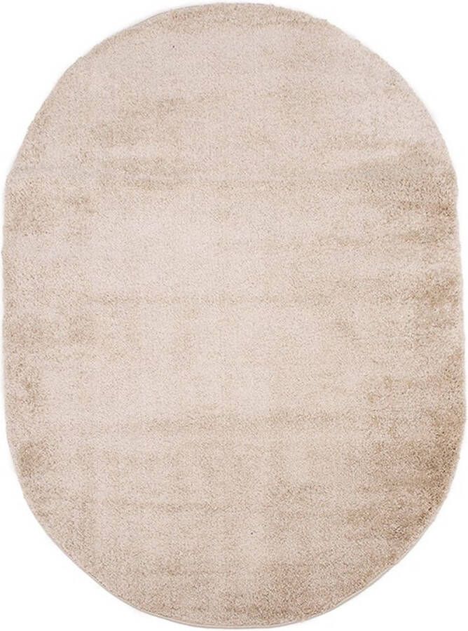 Nest living Romee vloerkleed ovaal beige 230 x 160 cm