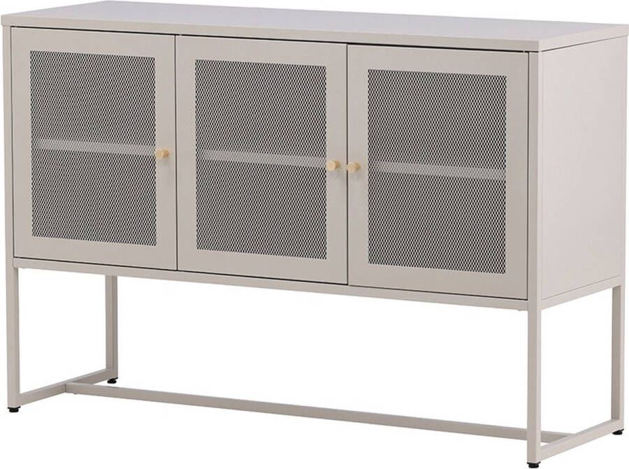 Nest Living Sita metalen dressoir beige 120 x 80 cm