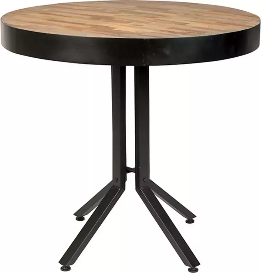 Nesthaus Bistrotafel Ø 75 cm Casper Teak Zwart