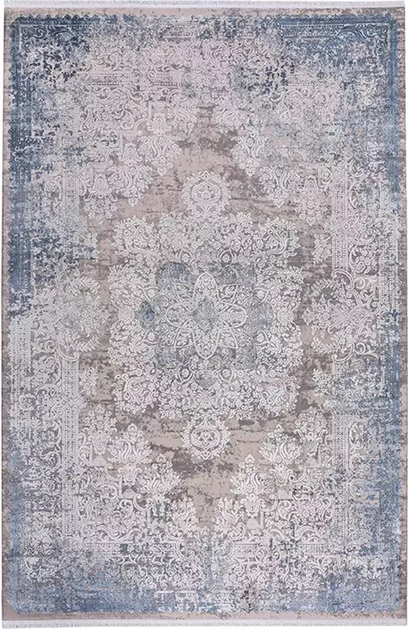 Netline Home Tapijt Voor Woonkamer Slaapkamer Eetkamer en Keuken Oosters Designtapijt Acryl Vloerkleed Luxe Vloerkleed Zacht medium stapel Vlekbestendig (crèmekleurig 160x230 cm) - Foto 2