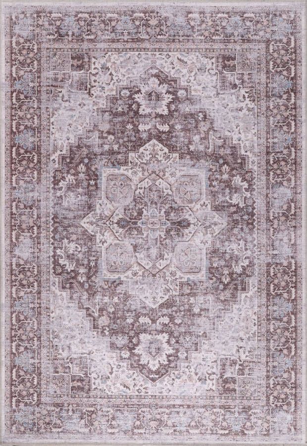 Netline HOME Wasbaar Antislip Deurmat voor badkamer entree Binnendeurmat Moderne Oosterse Design Deurmat Gemakkelijk schoon te maken Laagpolig (60x90) - Foto 2