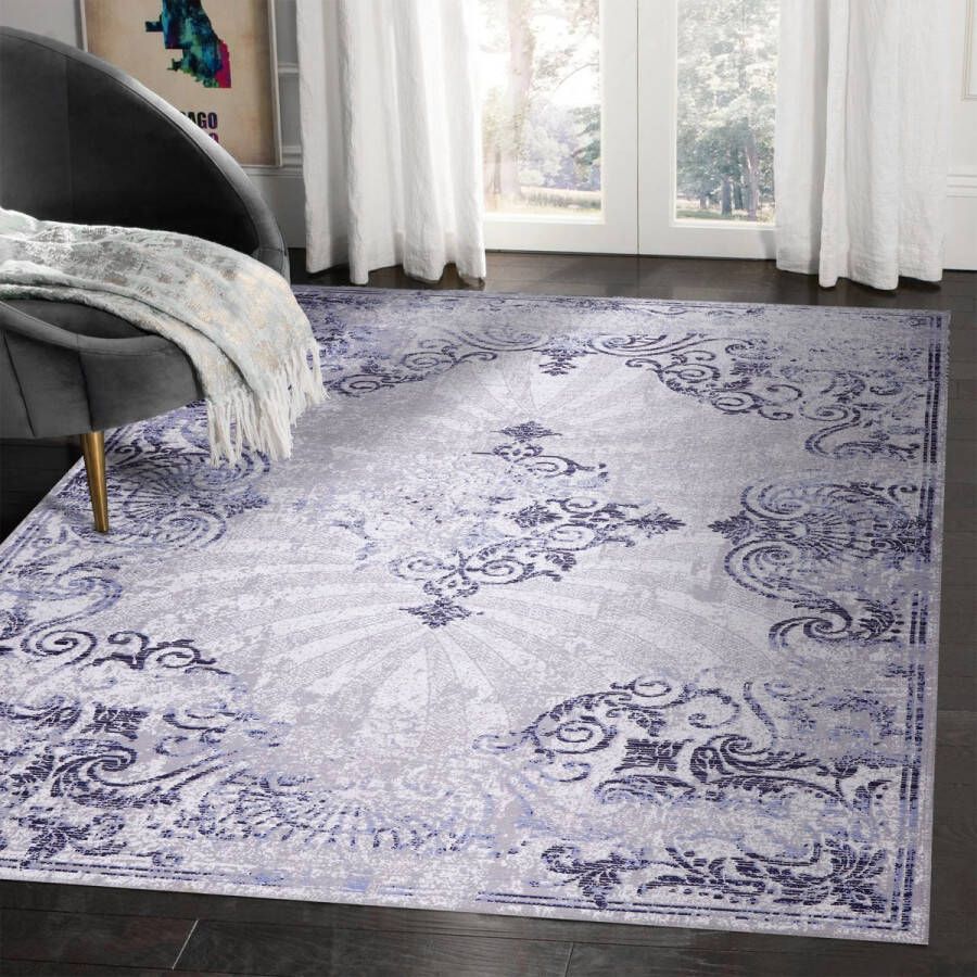 Netline Home Vloerkleed Wasbaar Vloerkleed Antislip Wasbaar Tapijt voor Keuken Slaapkamer Hal Woonkamer Vloerkleed Oosters Design Tapijt Laagpolig(160X230)