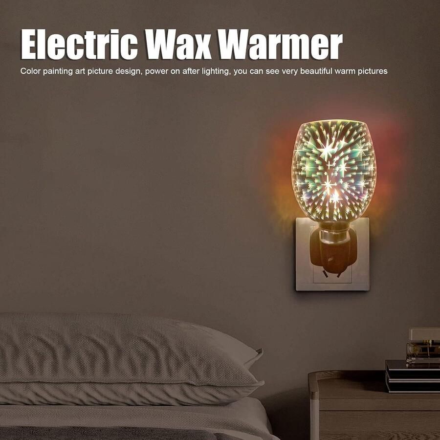Nevolis Electric Wax Warmer Wax Melting Light Smokeless Scented Wax Melter with Built-in 10W Lamp Home Decorations for Home Office Hotel EU Plug