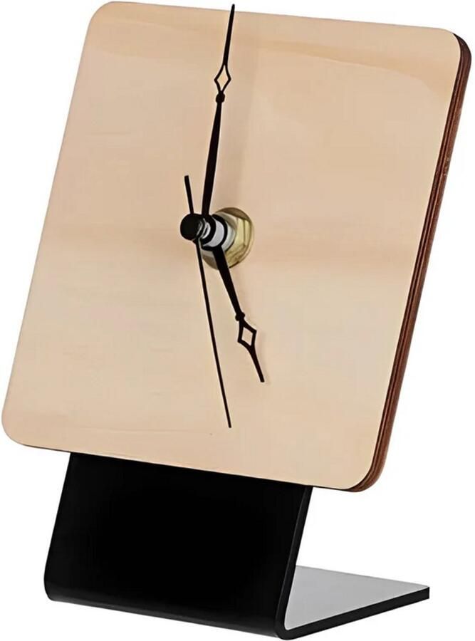 Nevolis Staande Klok 10x10 cm – Stijlvolle en Personaliseerbare Tafellamp