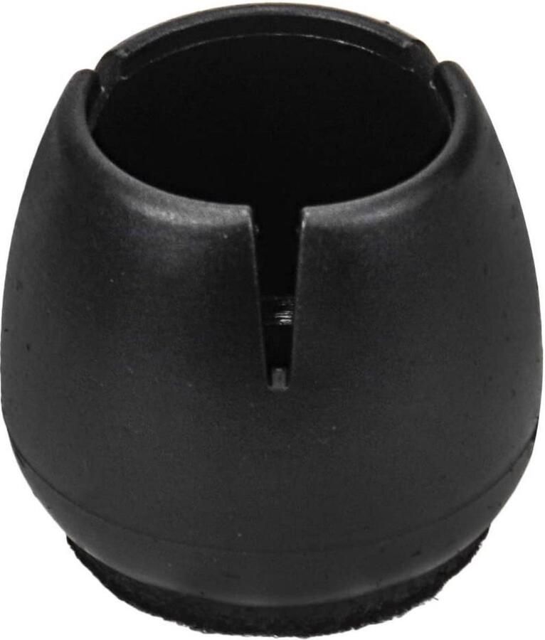 New Age Devi 24x Stoelpoot beschermers 17-21 mm Doppen Zwart Viltjes Stoelpootdoppen kan herschreven worden als 24x Beschermers voor Stoelpoten 17-21 mm Zwart Vilt Doppen