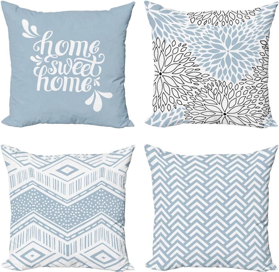 New Bed Geometrisch Thuis Zin Minimalistische Zigzag Squama Dahlia Kussenhoes met sierkussen 4-pack modern accent dubbelzijdig digitaal bedrukt 45 cm x 45 cm