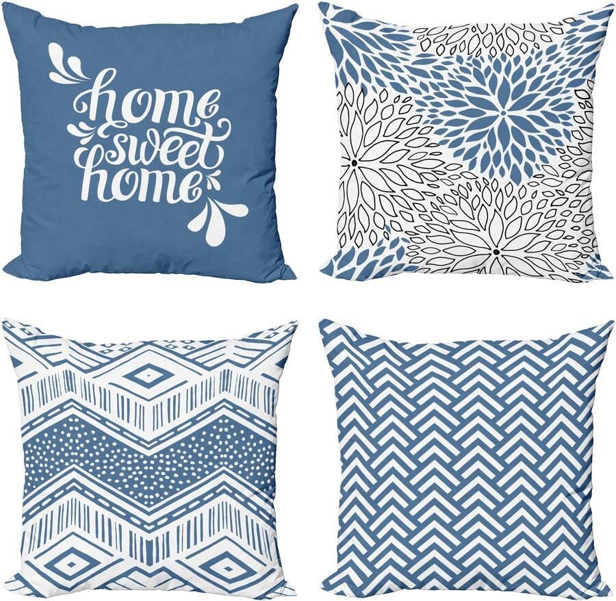 New Bed Geometrisch Thuis Zin Minimalistische Zigzag Squama Dahlia Kussenhoes met sierkussen 4-pack modern accent dubbelzijdig digitaal bedrukt 45 cm x 45 cm