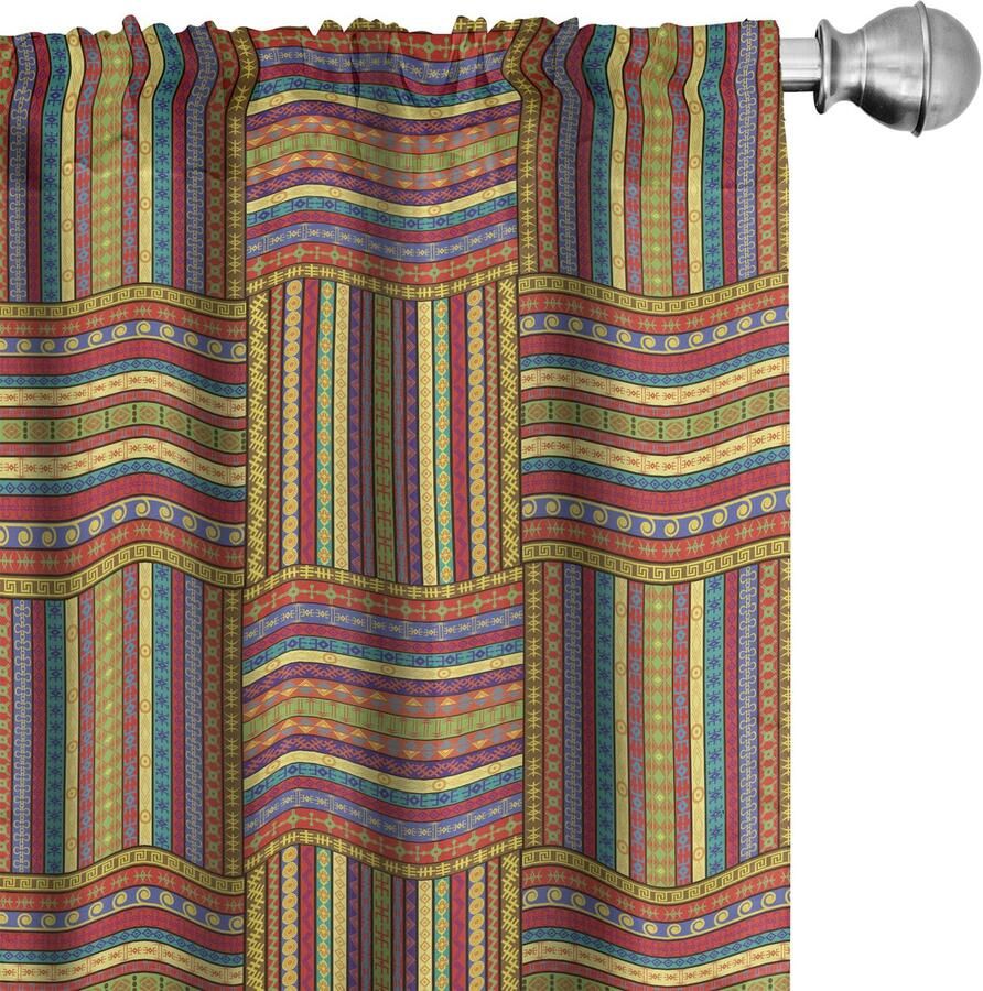 New Bed Gordijnen Afrikaans Kunst Randen Lichtgewicht Overgordijnen met Roedezak 150 cm x 245 cm