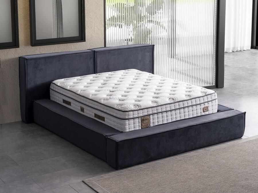 New Bed Orthopedisch Matras met 7-Zone Pocketvering en Memory Foam Rugondersteuning Ergonomisch Ontwerp van Natuurlijke Viscose Linnen voor Moderne Slaapkamerinnovatie 160 cm x 200 cm