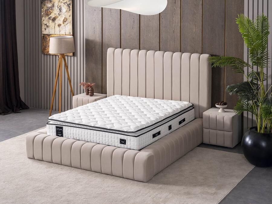 New Bed Orthopedisch Matras met 7-Zone Pocketvering en Veer-Spons Topper Ergonomisch Gebreid Stofontwerp voor Moderne Slaapkamer Upgrade 180 cm x 200 cm