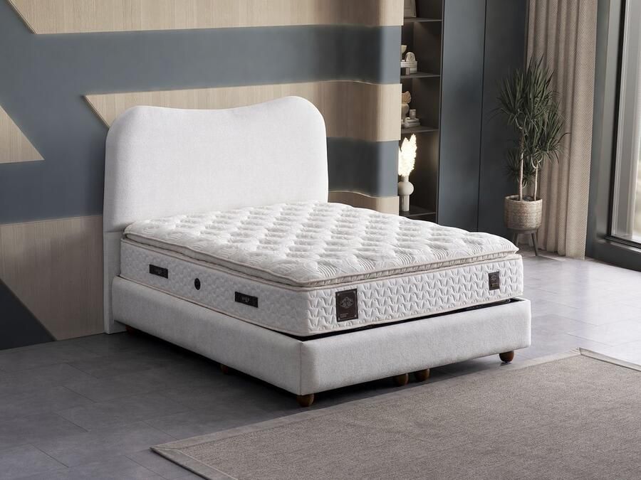 New Bed Orthopedisch Matras met 7-Zone Pocketvering Memory Foam Extra Topper Rugondersteuning Ergonomisch Ontwerp voor Slaapkamerinnovatie 140 cm x 200 cm