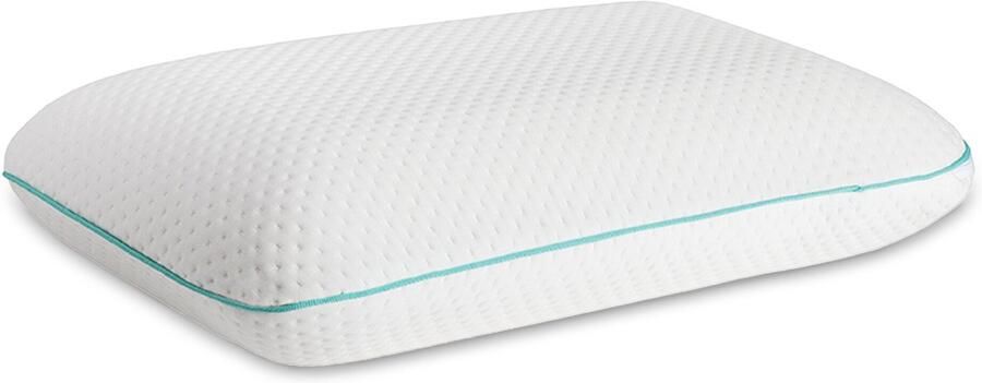 New Bed Visco-elastisch Ademend Kussen met Ventilatiegaten Koel Traagschuim en Hoogwaardige Machinewasbare Afneembare Hoes 40 cm x 70 cm Wit