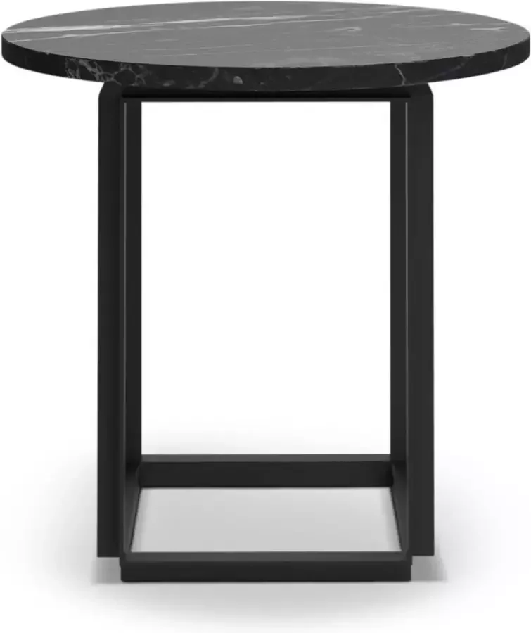 New Works Florence Side Table black marquina marble