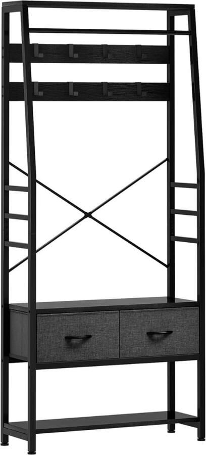 NewWave Kapstok Staand Massief Houten Garderoberek Kledingrek Haken