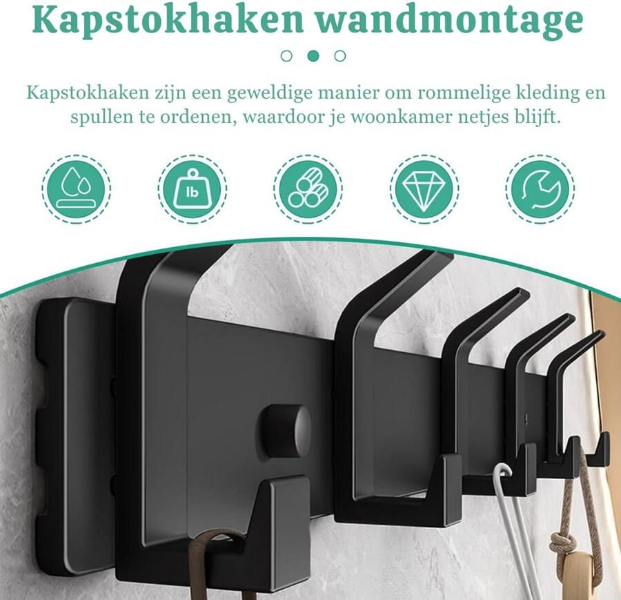 NewWave Wandrek Hout Metaal Industrieel Wanddecoratie Muurmontage