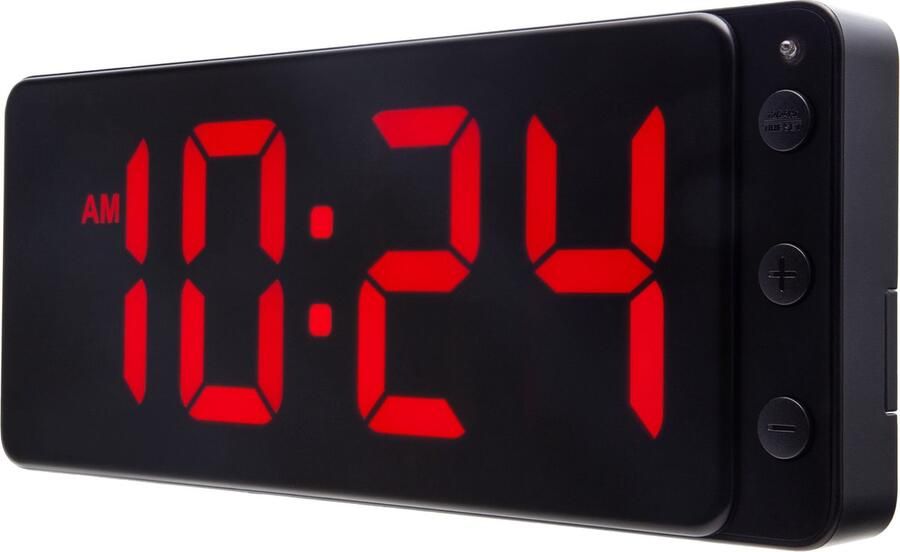 NeXtime Digitale Klok Rood – Tafel Wandklok – 27.2 × 10.8 × 3 cm – ABS – Rood – LED - Foto 2