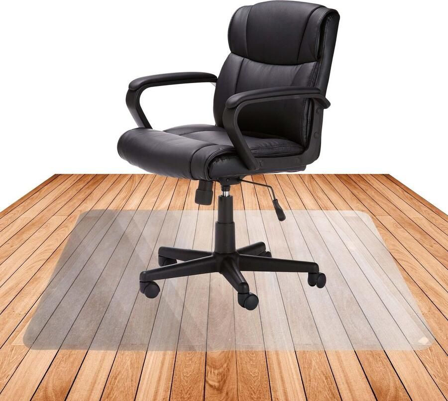 NICEEY Vloerbeschermer Bureaustoelmat 100x140 cm Vloermat Bureaustoel Transparant Voor Harde Vloeren – Met Antislip