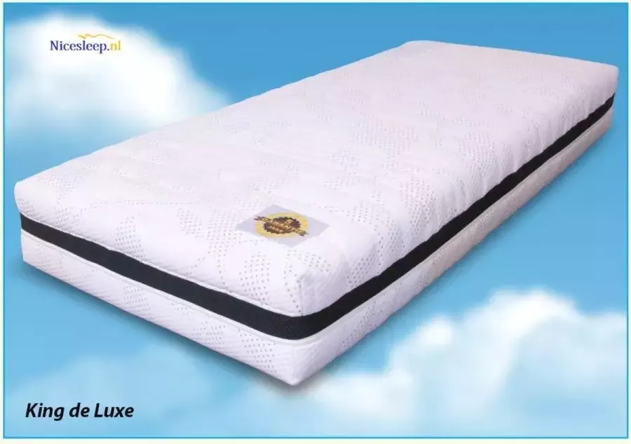 Nicesleep.nl Kingd de Luxe Nicesleep.nl King de Luxe Pocketvering Matras Koudschuim Afdeklaag 80x200x25 cm Hard