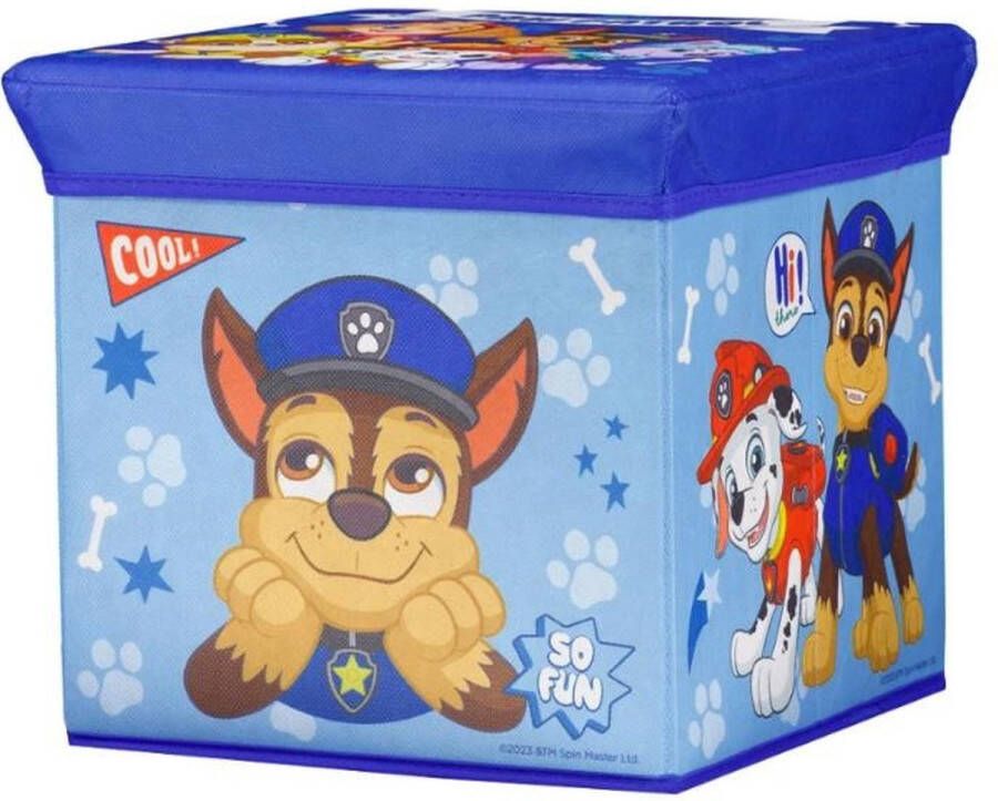 Nickelodeon Paw Patrol Opbergpoef Plooibaar Storage Box 30cm & 50kg Belasting