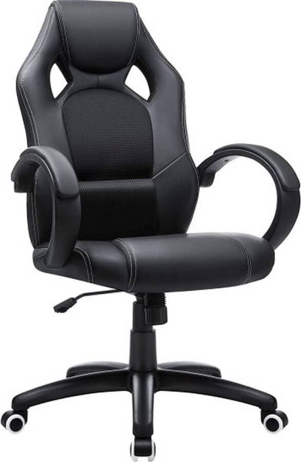 Nifty Living Bureaustoel Gamestoel Kunstleer Zwart