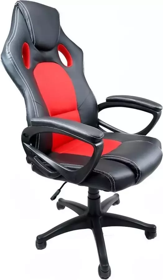 Nifty Living Fire Gaming stoel Bureaustoel Kunstleer Rood