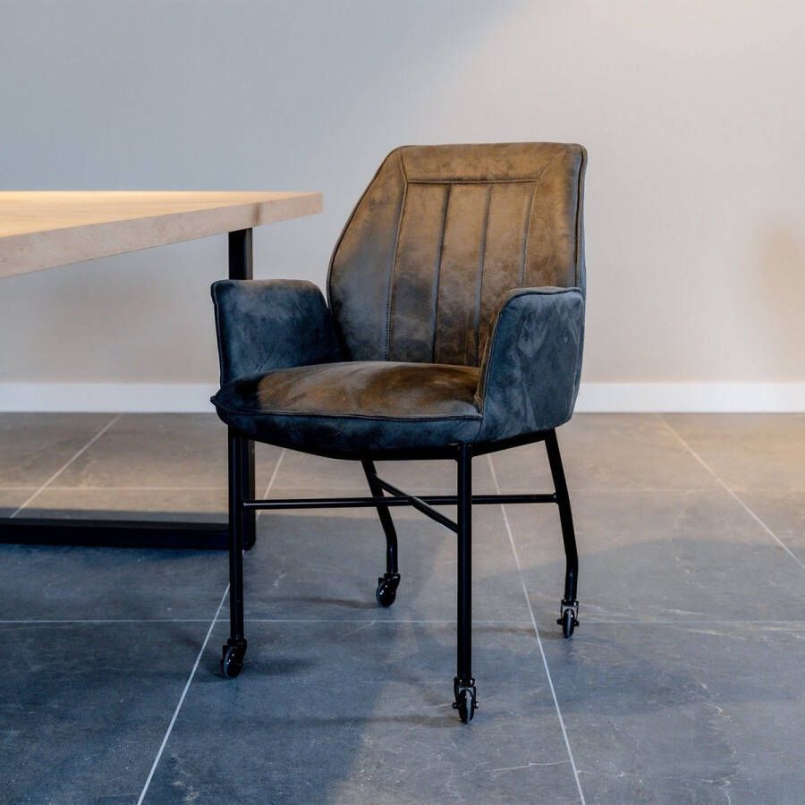 Le Chair Eetkamerstoel Denver Grey Microvezel