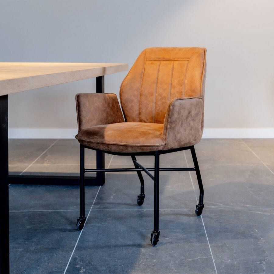Le Chair Eetkamerstoel Denver Tan Microvezel