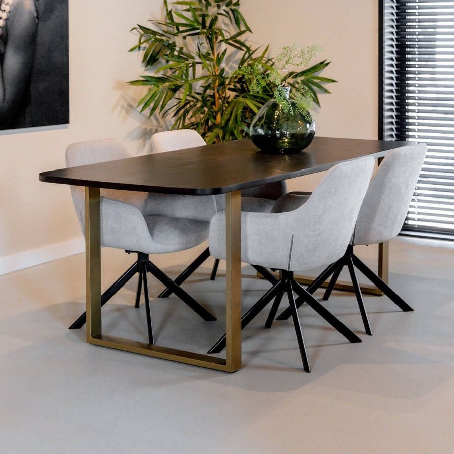 Nijwie Eetkamertafel Cambridge Walnoot Acaciahout