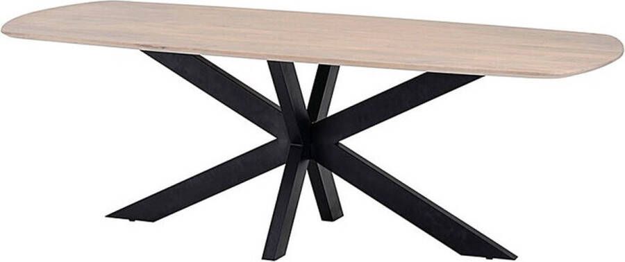 Nijwie Eettafel Akagi 230 cm Deens ovaal Acacia Zwart