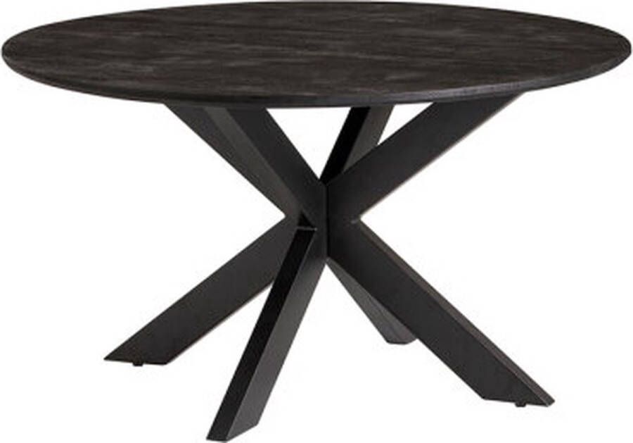 MySons Nijwie Eettafel Colombia 120 cm Rond mangohout zwart Meubelplaats