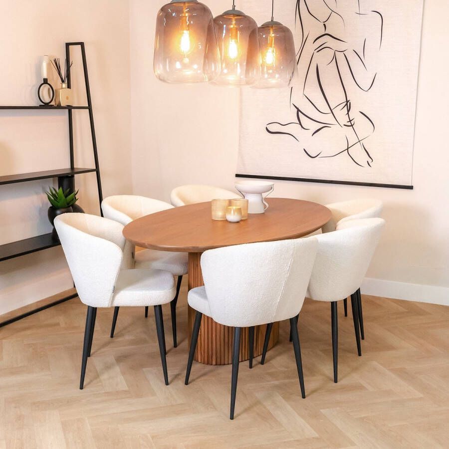 Nijwie Eettafel Nairobi Naturel Acaciahout