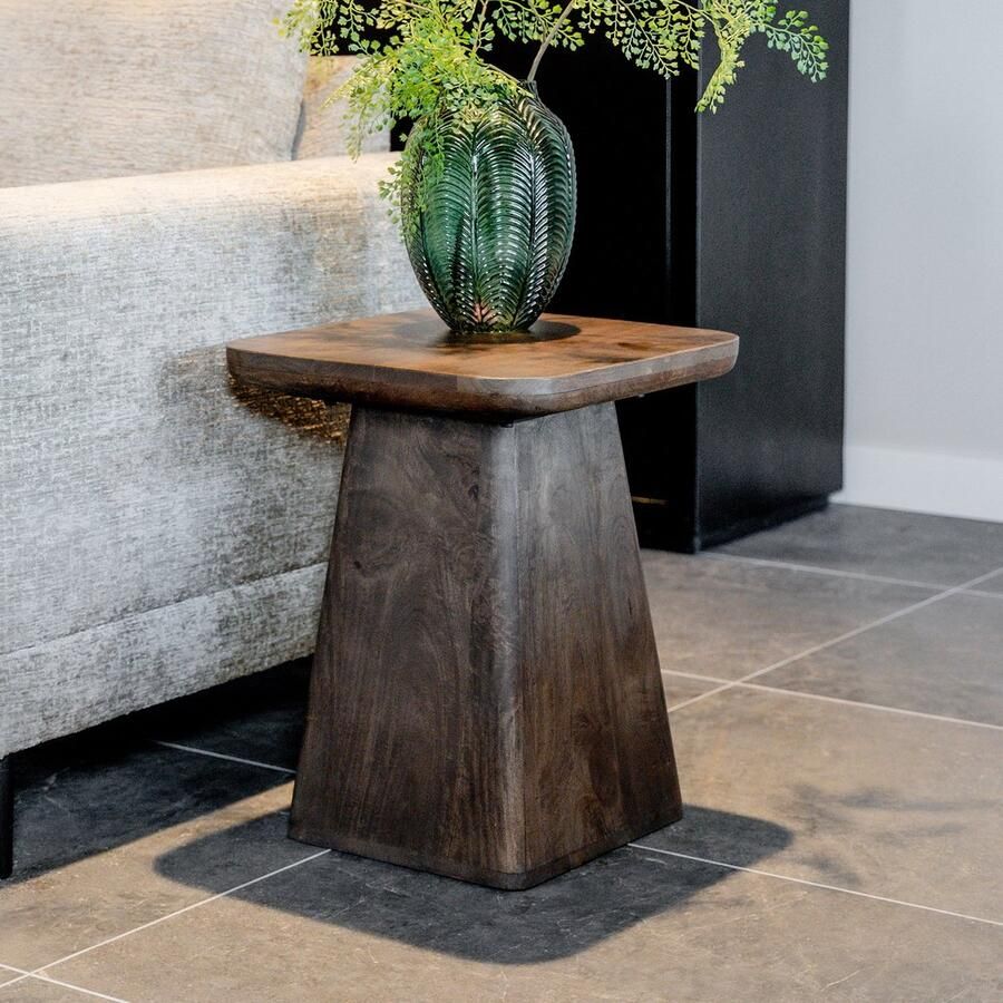 Nijwie Bijzettafel Stockholm Bruin Mangohout