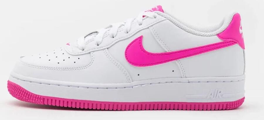 Nike Air Force 1 GS Laser Fuchsia Sneakers Dames Wit Roze