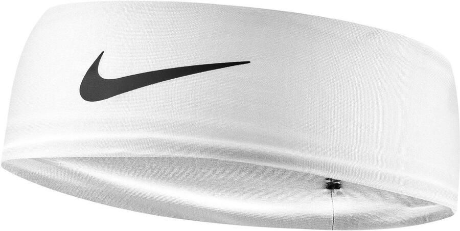 Nike hoofdband Dri-Fit Fury Classic wit zwart sportaccessoire