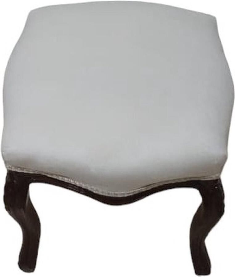 Nile Furniture Barok krukje zwart wit