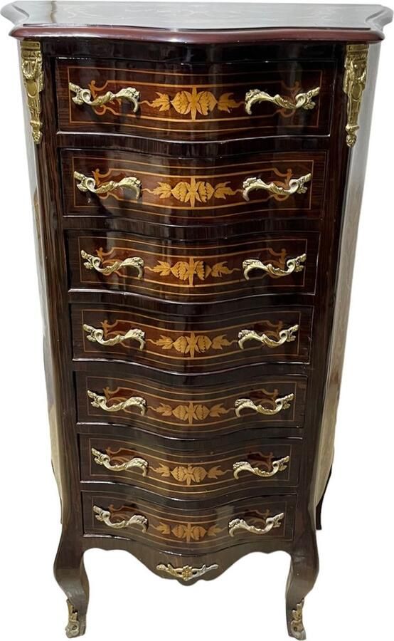 Nile Furniture Barok ladekast met 7 lades [Baroque] [Woonkamer] [Luxe] [Interieur]