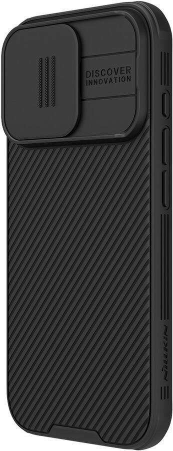 Nillkin CamShield Pro hoesje Geschikt voor Apple iPhone 16 Pro Max Ultra Sleek Zwart