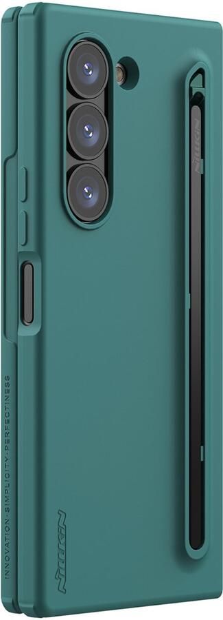 Nillkin Siliconen hoesje Geschikt voor Samsung Galaxy Z Fold6 met S Pen gleuf Groen