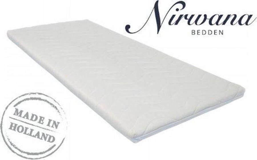 Nirwana Bedden 100x210 Topper Dekmatras Nasa traagschuim c.a. 6 cm dik