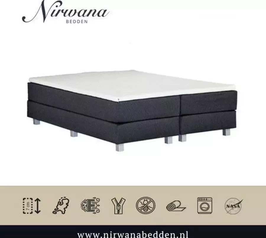 Nirwana bedden Nirwana Topdekmatras Koudschuim Platinum Foam HR 100x220x12