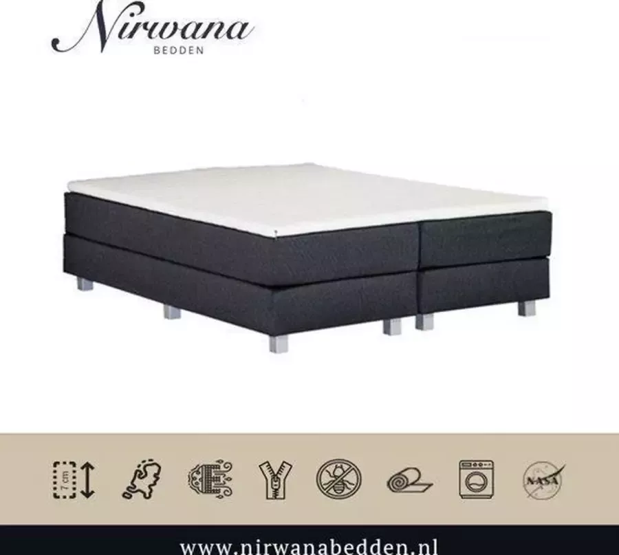 Nirwana bedden Nirwana Topdekmatras Koudschuim Platinum Foam HR 110x210x12