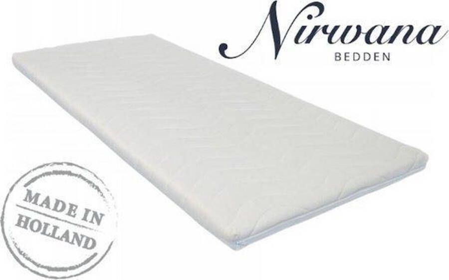 Nirwana Bedden 120x200 Topper Dekmatras Nasa traagschuim c.a. 6 cm dik