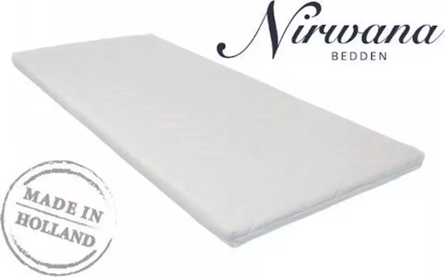 Nirwana Bedden 170x200 Topper Dekmatras Nasa traagschuim c.a. 6 cm dik