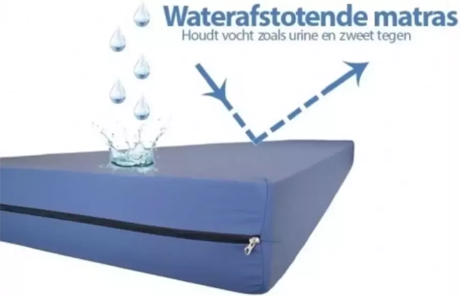 Nirwana Bedden 90x200 Zorgmatras Incontinentie waterdichte Koudschuim matras c.a 17 cm