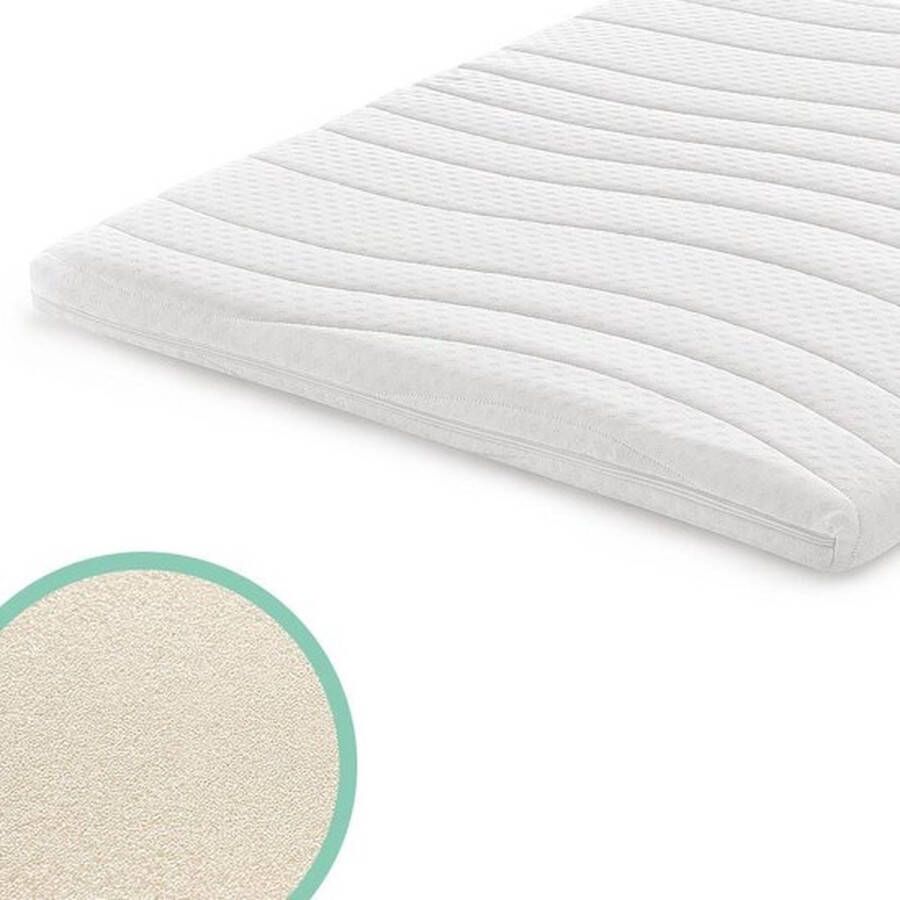 Nirwana Bedden Traagschuim Matras Topper – Topdekmatras – Matras Topper 140 x 200 cm – Hoogwaardig Traagschuim – 7 cm dik